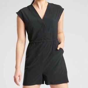 Athleta Marlow Romper NWT Black XL